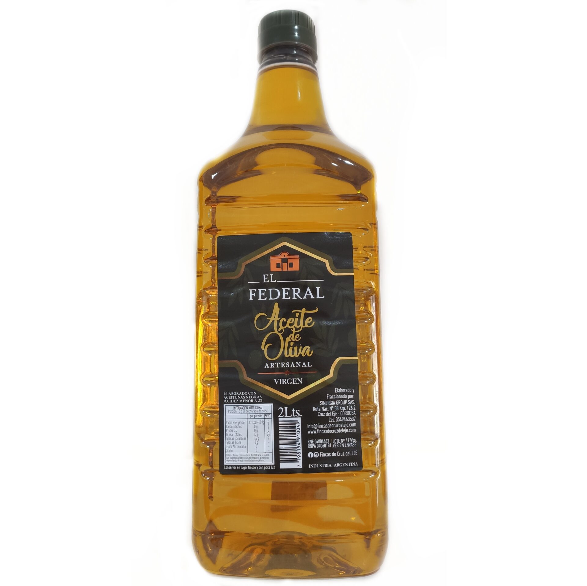 Aceite de Oliva El Federal x 2.000cc - Envase Pet
