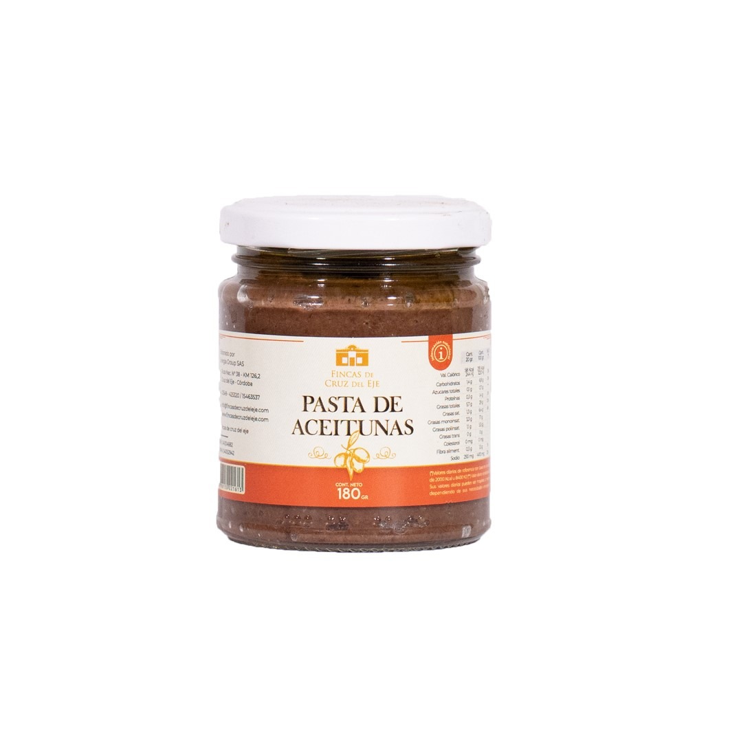 Pasta de Aceitunas Negras Fincas de Cruz del Eje x 180g - Env. vidrio