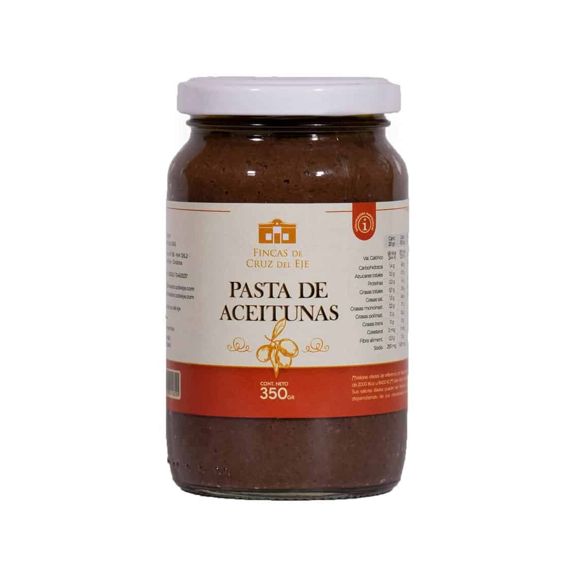 Pasta de Aceitunas  Negras Fincas de Cruz del Eje x 350g - Env. vidrio