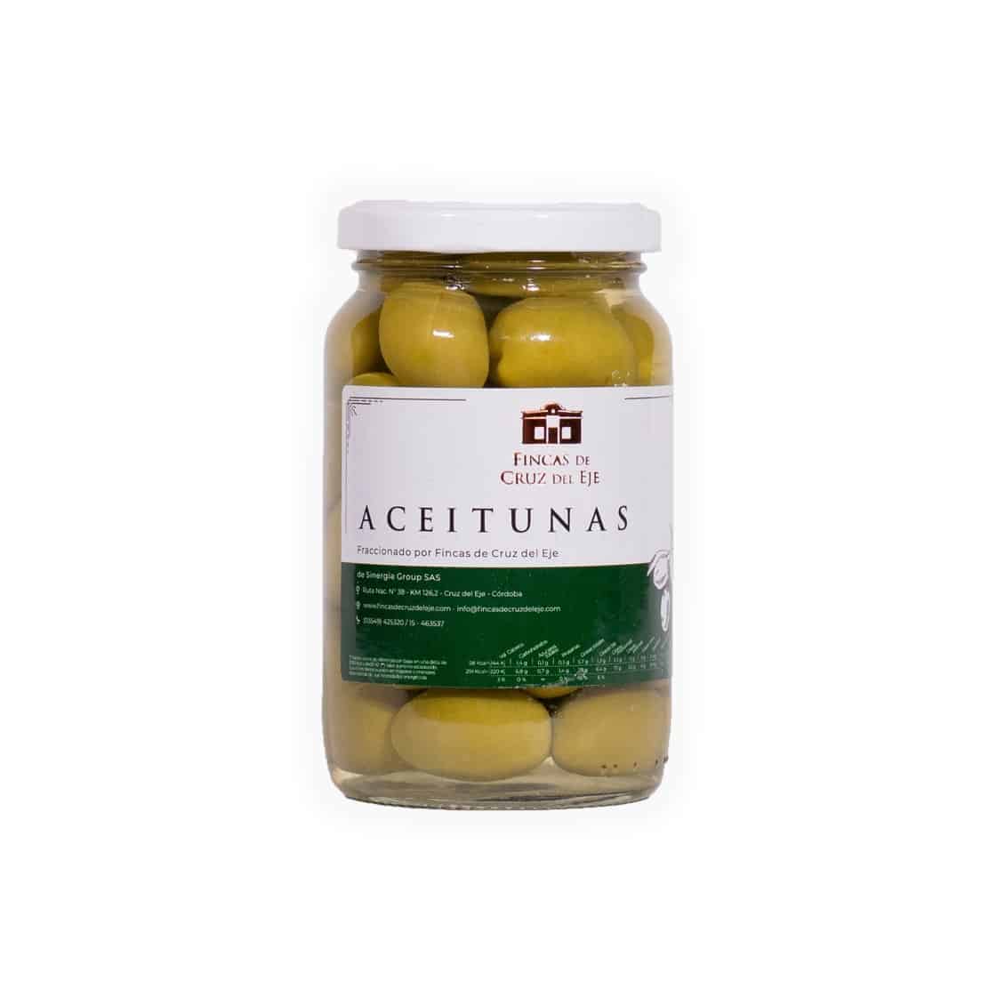 Aceitunas Verdes Arauco  Grupo C (tamaño medio) x 250gr  - envase vidrio
