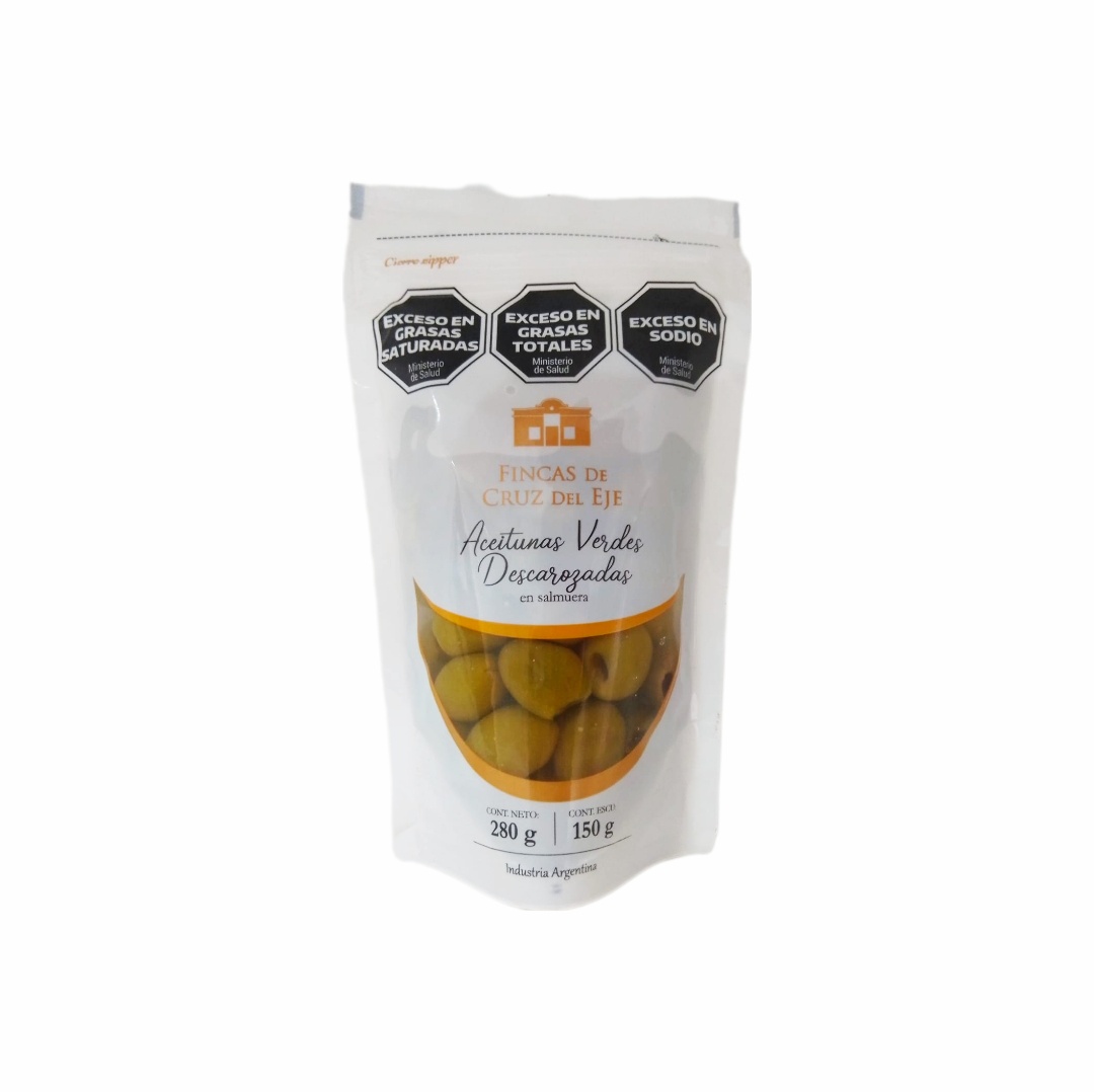 Aceitunas Verdes Descarozada x 150gr  - envase Doypack